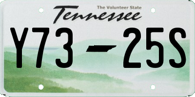 TN license plate Y7325S