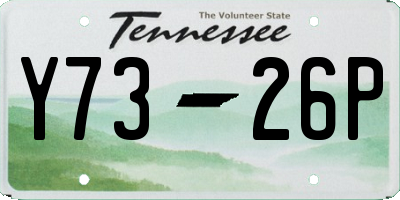 TN license plate Y7326P
