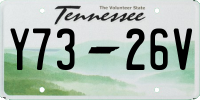 TN license plate Y7326V