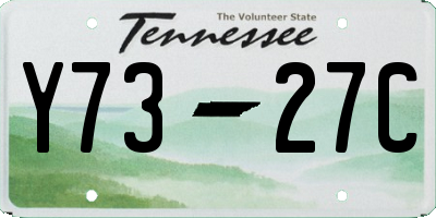 TN license plate Y7327C
