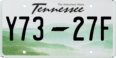 TN license plate Y7327F