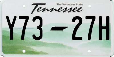 TN license plate Y7327H