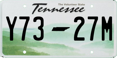 TN license plate Y7327M