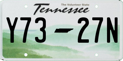 TN license plate Y7327N