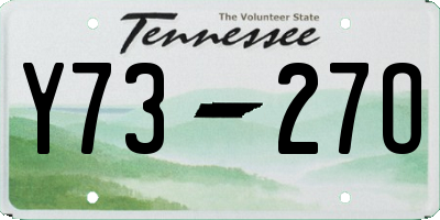 TN license plate Y7327O