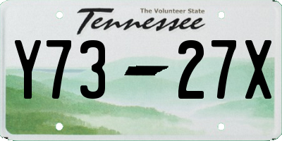 TN license plate Y7327X