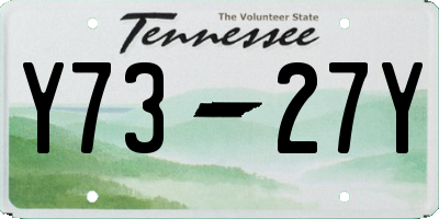 TN license plate Y7327Y