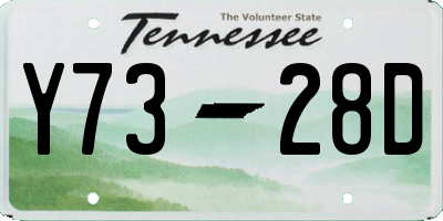 TN license plate Y7328D