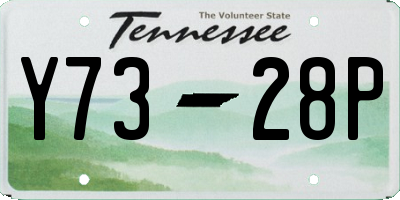 TN license plate Y7328P