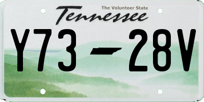 TN license plate Y7328V