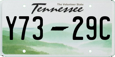 TN license plate Y7329C