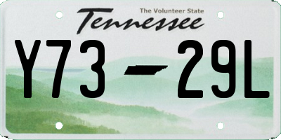 TN license plate Y7329L