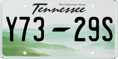 TN license plate Y7329S