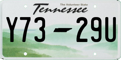 TN license plate Y7329U