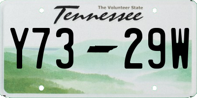 TN license plate Y7329W