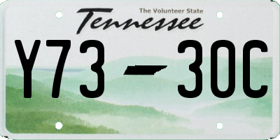 TN license plate Y7330C
