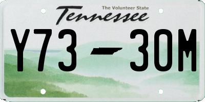 TN license plate Y7330M