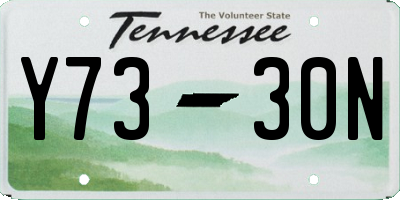 TN license plate Y7330N