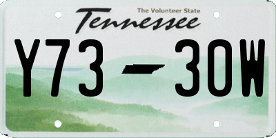 TN license plate Y7330W