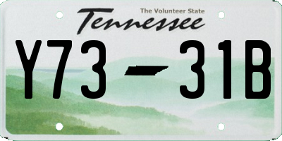 TN license plate Y7331B