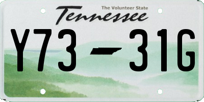 TN license plate Y7331G