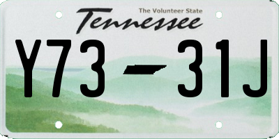 TN license plate Y7331J