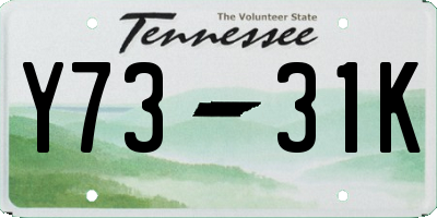 TN license plate Y7331K