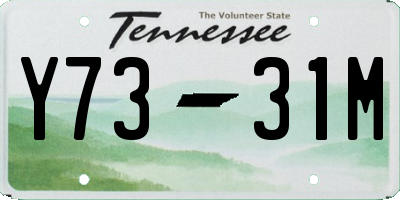 TN license plate Y7331M