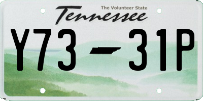 TN license plate Y7331P