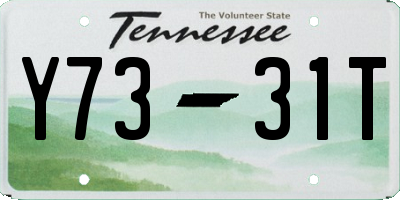 TN license plate Y7331T