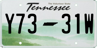TN license plate Y7331W