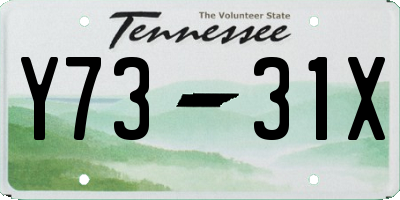 TN license plate Y7331X