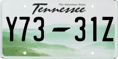 TN license plate Y7331Z