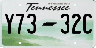 TN license plate Y7332C