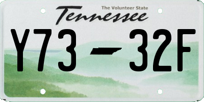 TN license plate Y7332F