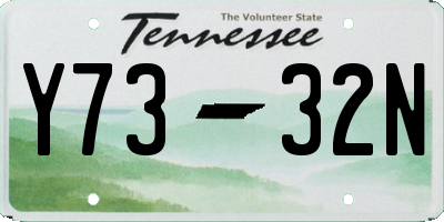 TN license plate Y7332N