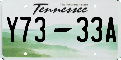 TN license plate Y7333A