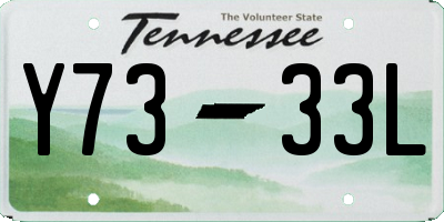 TN license plate Y7333L