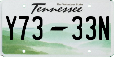 TN license plate Y7333N