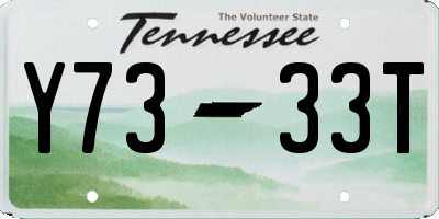 TN license plate Y7333T