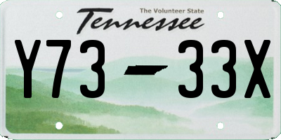 TN license plate Y7333X