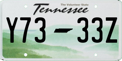 TN license plate Y7333Z