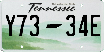 TN license plate Y7334E