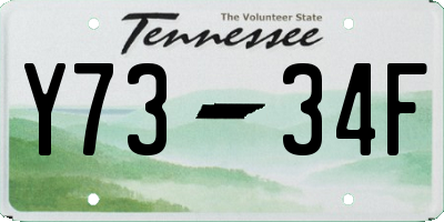 TN license plate Y7334F