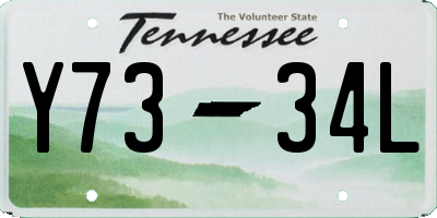TN license plate Y7334L