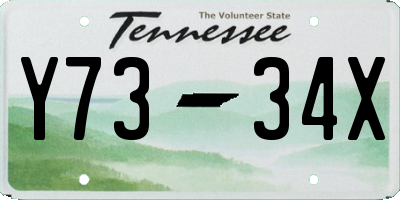 TN license plate Y7334X