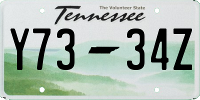 TN license plate Y7334Z