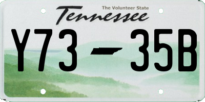 TN license plate Y7335B