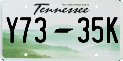 TN license plate Y7335K