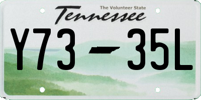 TN license plate Y7335L